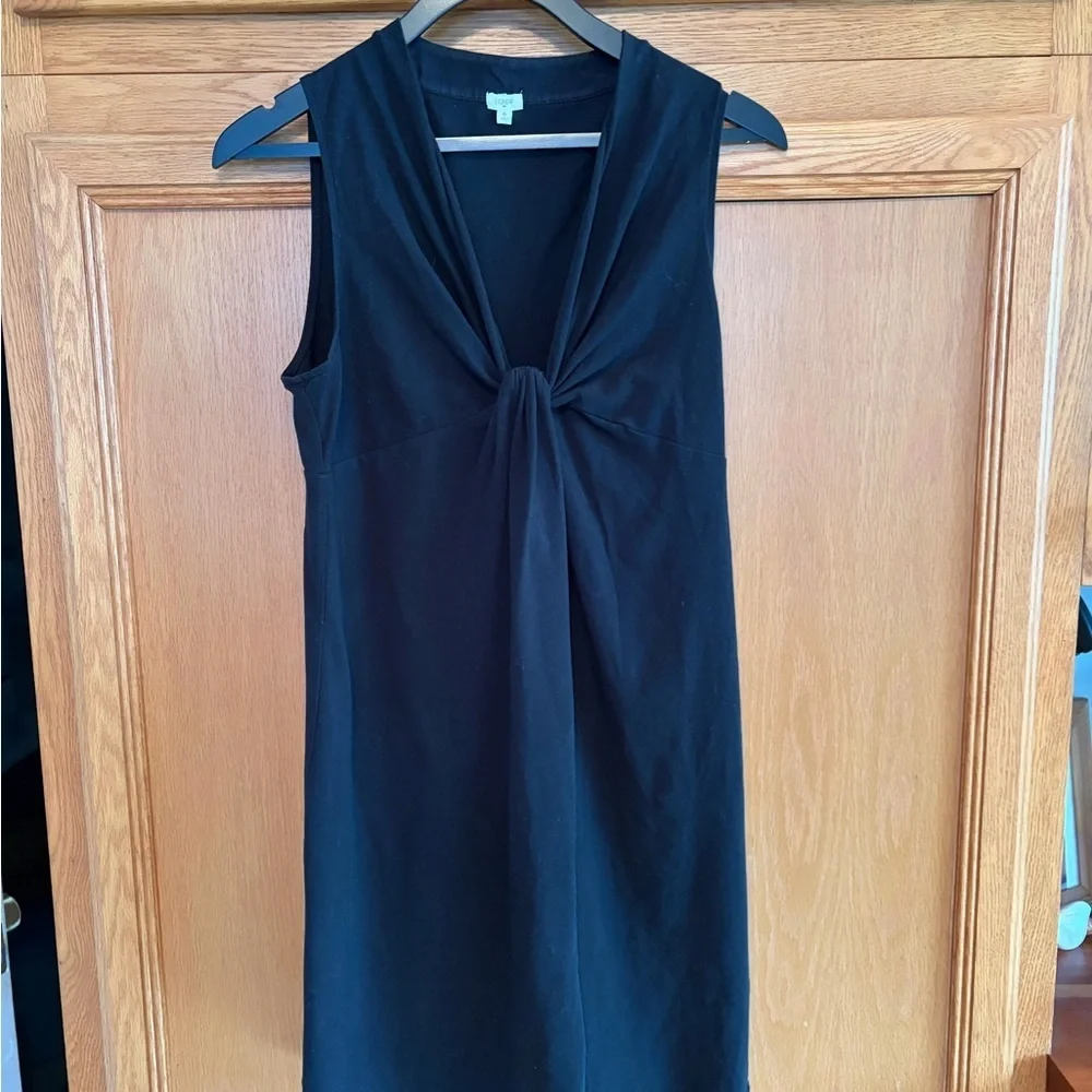J. Crew Black Sleeveless V-neck Dress size small